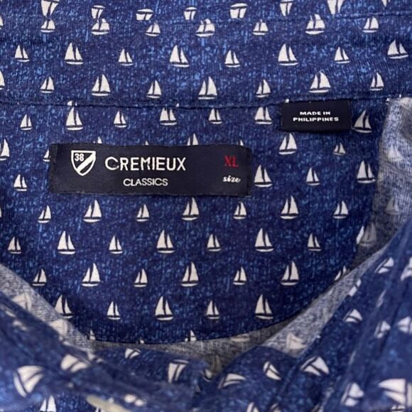 Daniel Cremieux Classics Men's Blue Sailboat Nautical Print Polo Shirt Size XL - Picture 4 of 10